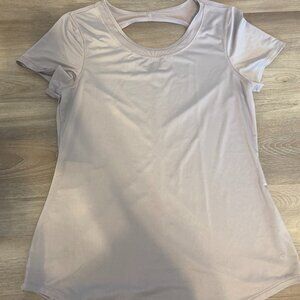 Purple Gray Workout Short Sleeve